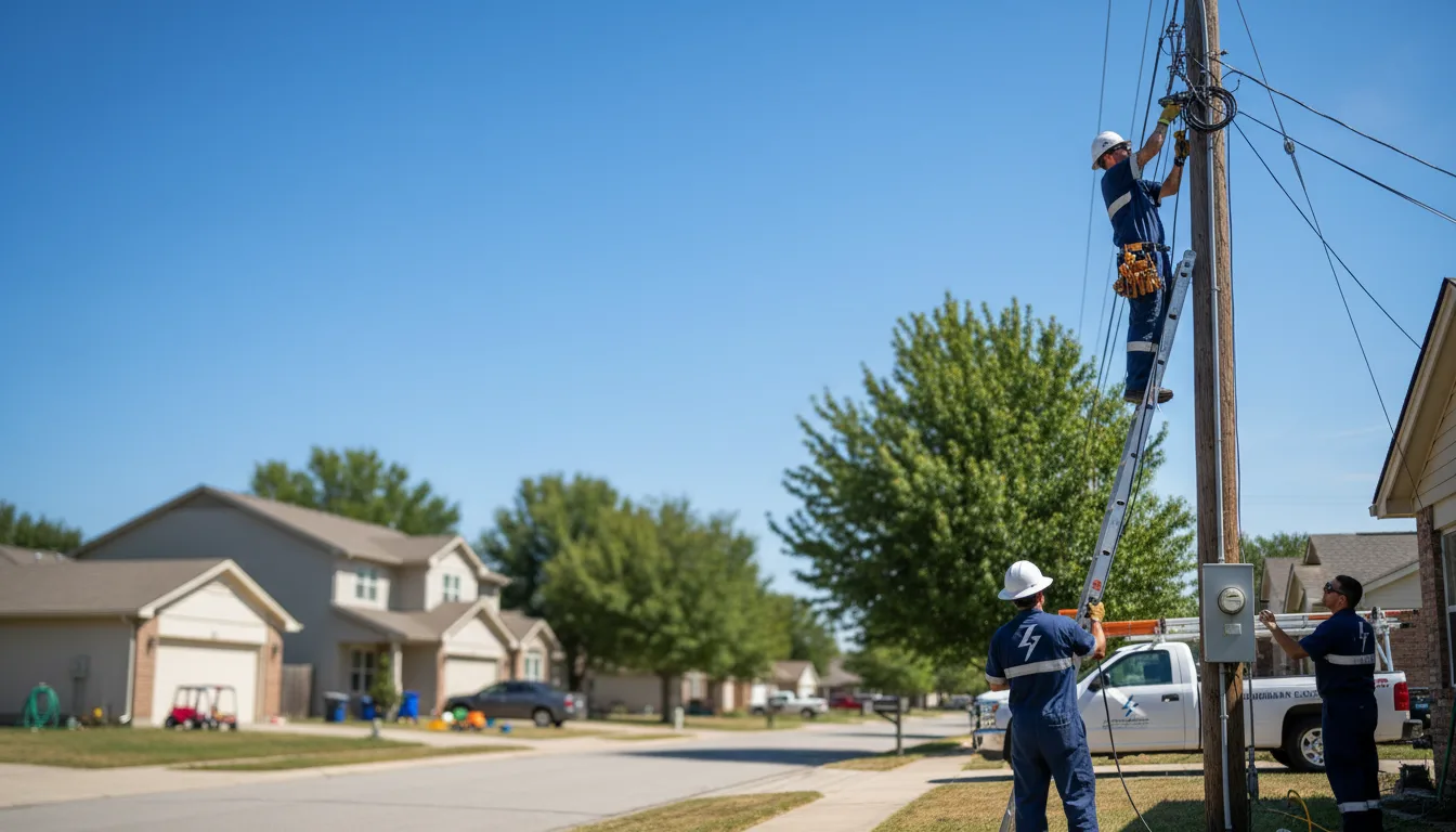 Residential electrician providing installation services in Altamont, KS